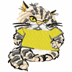 Cats Embroidery Design 7 Cats Embroidery Design 7